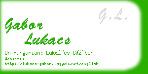 gabor lukacs business card